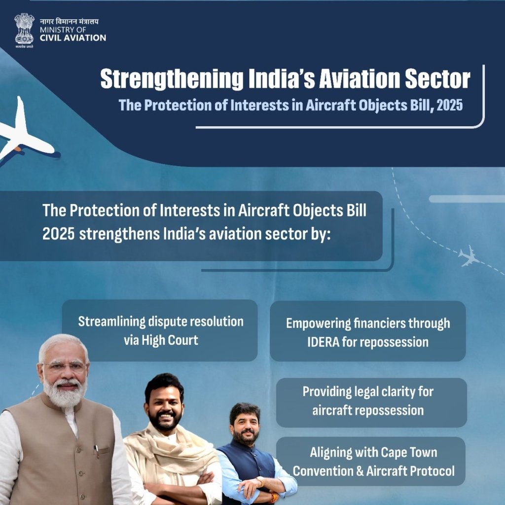 Aircraft Objects Act legal framework for aviation leasing in India