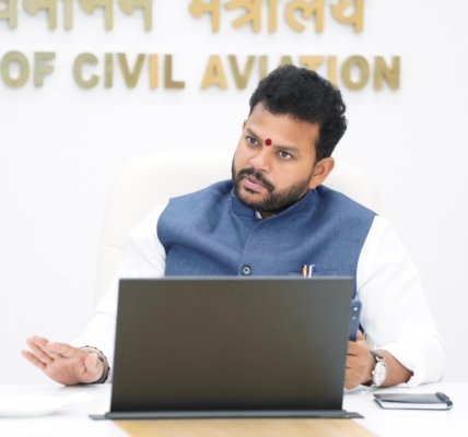 Civil Aviation Minister Ram Mohan Naidu Reviews Delhi Airport