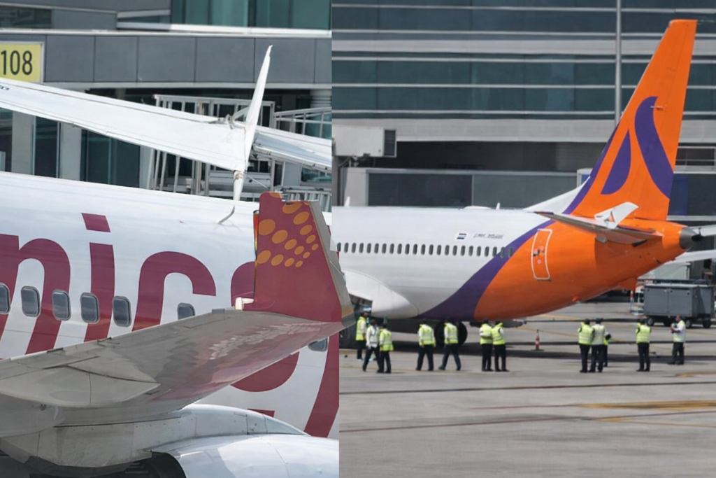 Delhi Airport Spicejet Akasa Collision