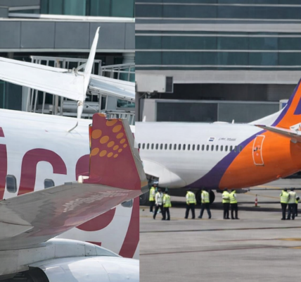 Delhi Airport Spicejet Akasa Collision