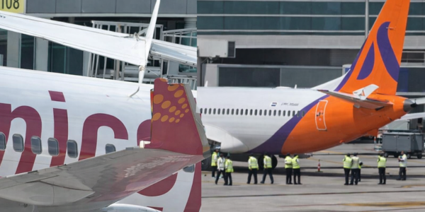 Delhi Airport Spicejet Akasa Collision