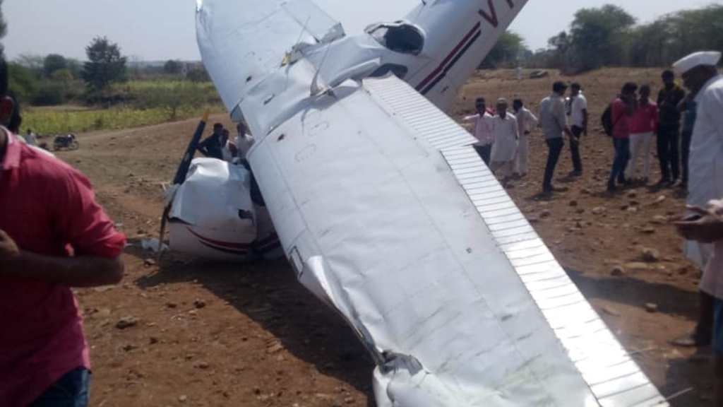 Trainer Aircraft Crash-Lands, No Injuries Reported