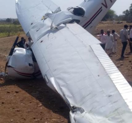 Trainer Aircraft Crash-Lands, No Injuries Reported