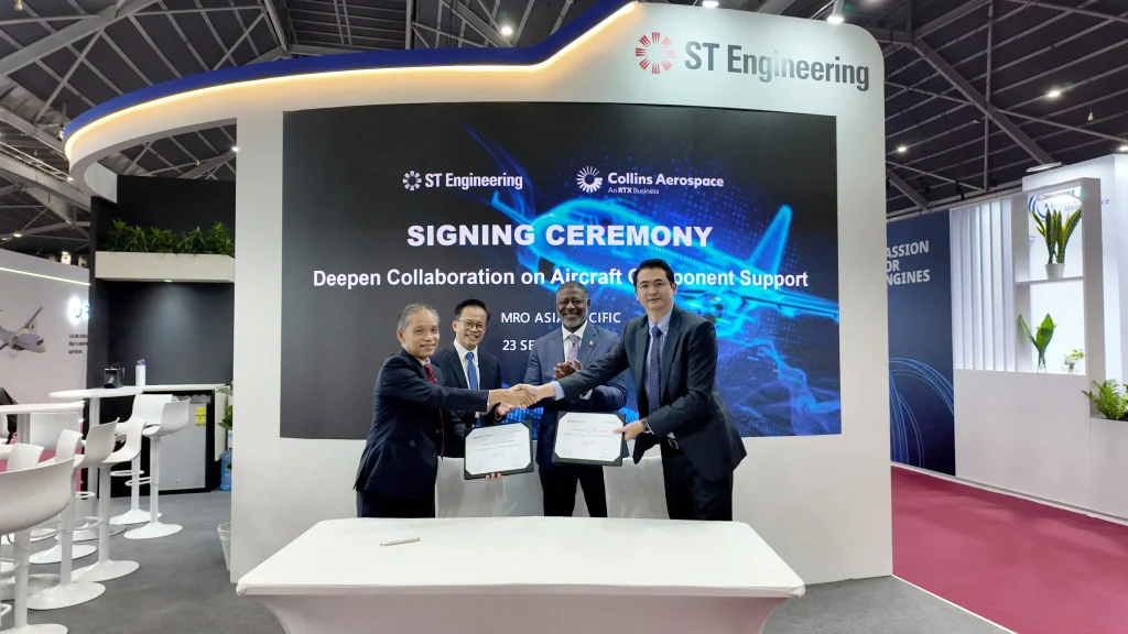 ST Engineering and RTX’s Collins Aerospace Deepen Collaboration on Aircraft Component Support