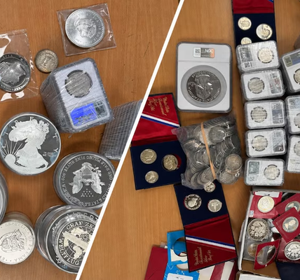 Customs Seize 484 Silver Coins and Gold Coin Worth ₹47.16 Lakh