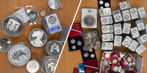 Customs Seize 484 Silver Coins and Gold Coin Worth ₹47.16 Lakh