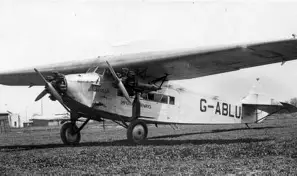 KLM Fokker F VIIb Rice Field