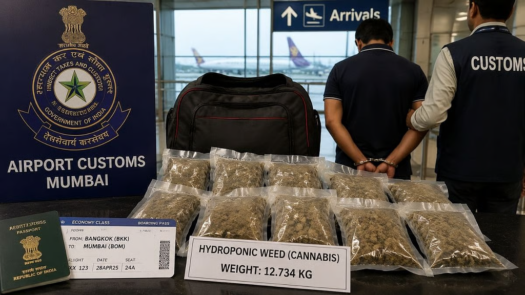 Customs Arrest Man With 12.7 Kg Suspected Hydroponic Cannabis