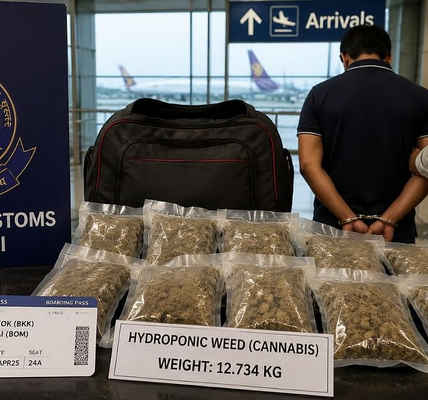 Customs Arrest Man With 12.7 Kg Suspected Hydroponic Cannabis