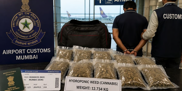 Customs Arrest Man With 12.7 Kg Suspected Hydroponic Cannabis