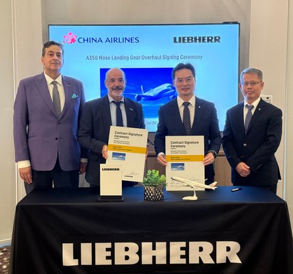 Liebherr-Aerospace and China Airlines reach an agreement for Airbus A350 nose landing gear overhaul