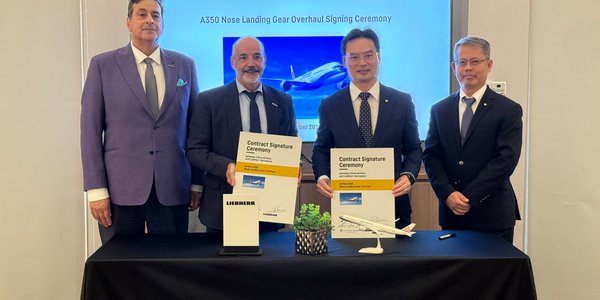 Liebherr-Aerospace and China Airlines reach an agreement for Airbus A350 nose landing gear overhaul