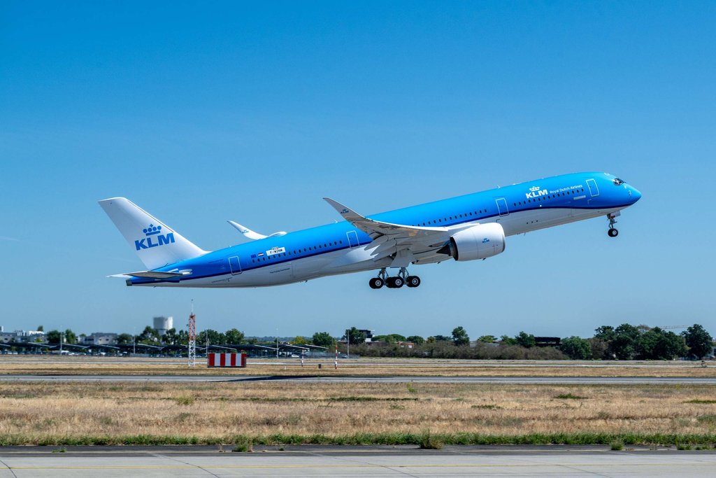 KLM Royal Dutch Airlines takes delivery of its first Airbus A350-900