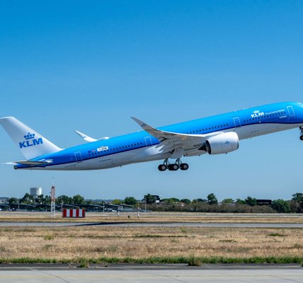 KLM Royal Dutch Airlines takes delivery of its first Airbus A350-900